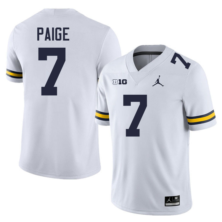 Makari Paige Michigan Jersey,Michigan Wolverines #7 Makari Paige Jersey Youth-White